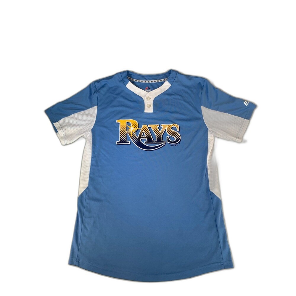 Tampa Bay Rays majestic cool base jersey shirt XL youth